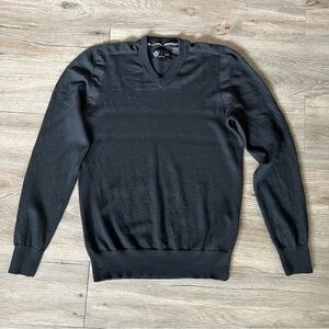 Men's V-Neck Black Sweater